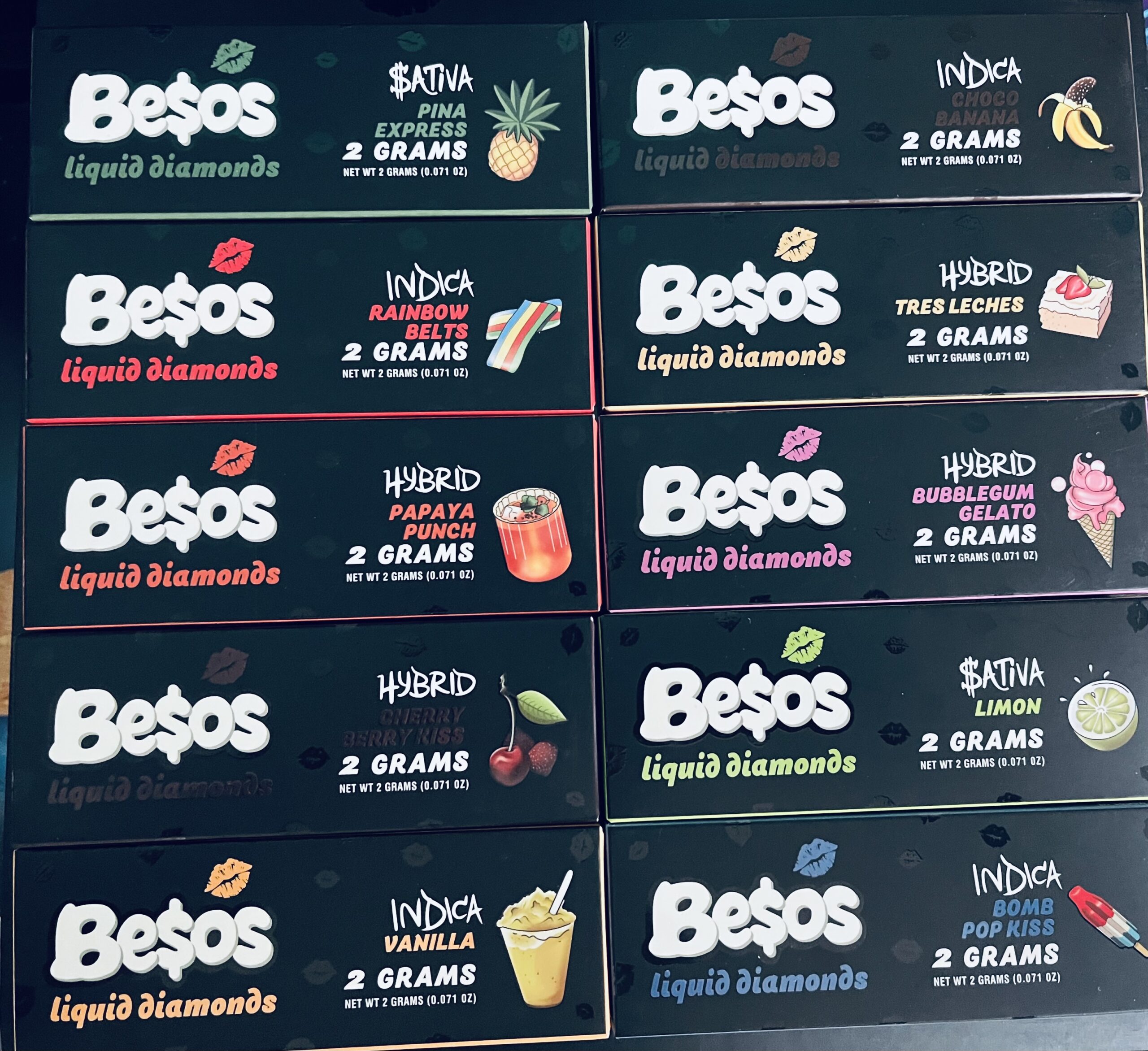 LOGO BESOS BESOS AGUA DE PINA V2 (INDICA) 2gr