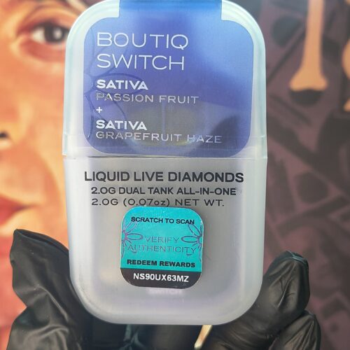 BOUTIQ SWITCH PASSION FRUIT & GRAPEFRUIT HAZE (SATIVA & SATIVA) V1 2GR