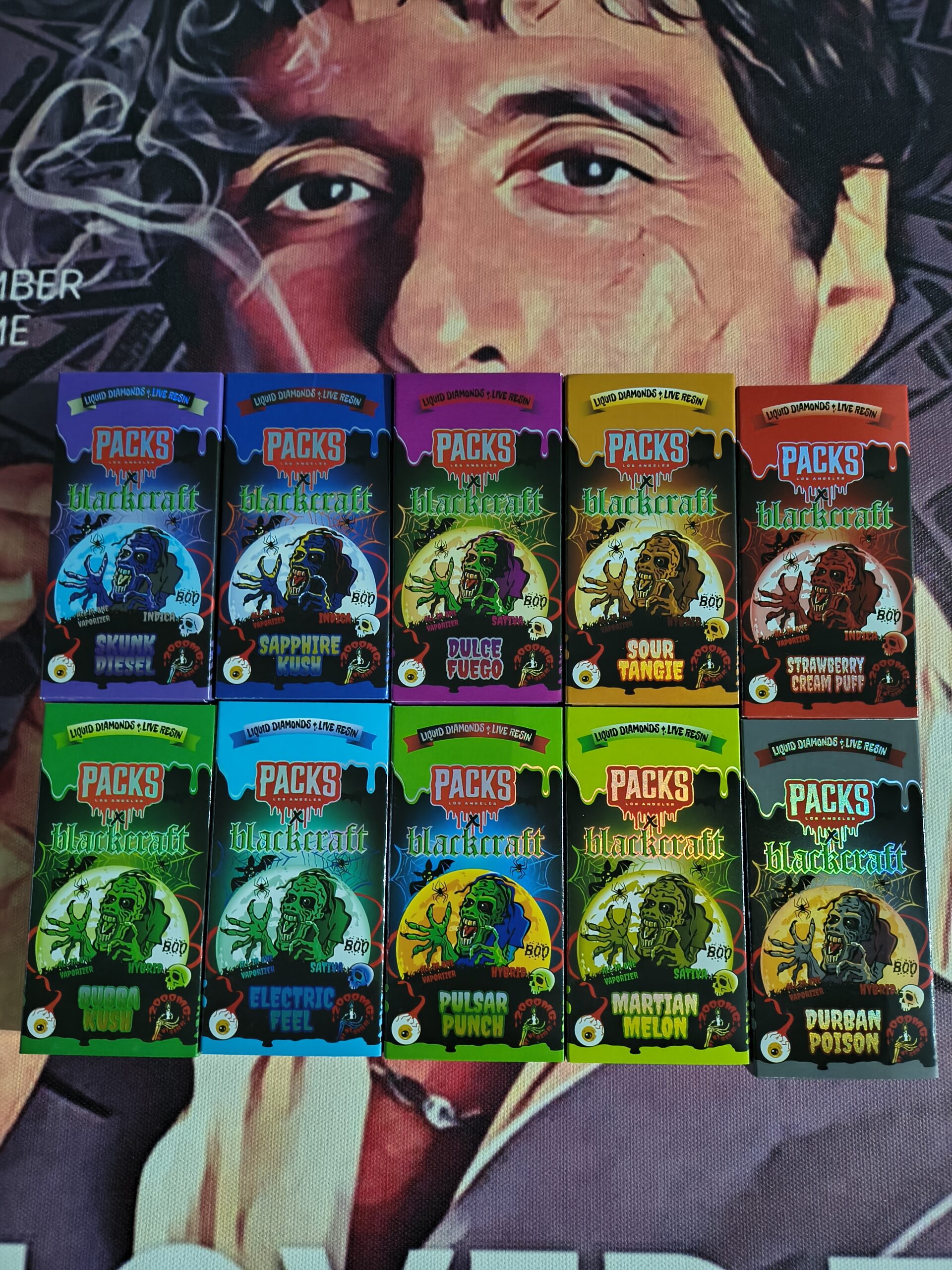 LOGO PACKS X BLACKCRAFT PACKS X BLACKCRAFT BUBBA KUSH (HYBRID) 2gr