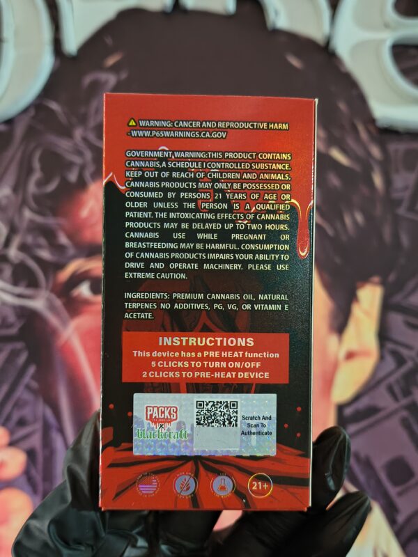 PACKS X BLACKCRAFT STRAWBERRY CREAM PUFF (INDICA) 2gr