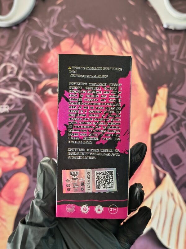 PACKS X HIDDEN HILLS BLACKBERRY MAMBA (INDICA) 2gr