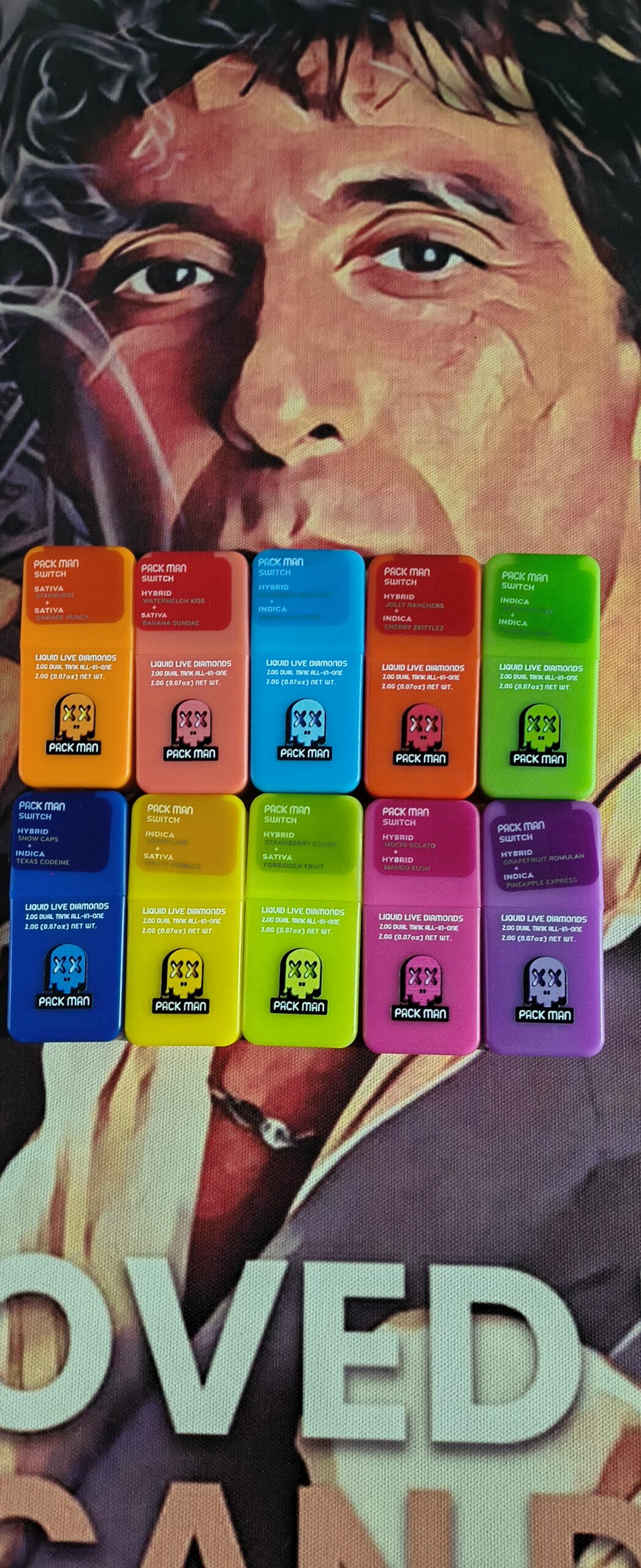 LOGO PACK MAN SWITCH PACK MAN SWITCH APPLE FRITTER & COCONUT MILK (INDICA & INDICA) 2gr