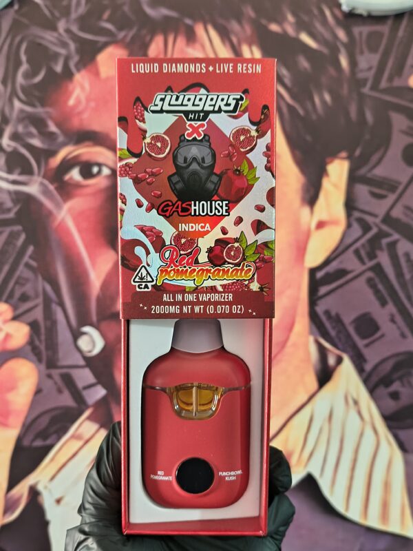 SLUGGERS HIT X GAS HOUSE RED POMEGRANATE & PUNCHBAUL KUSH (INDICA & INDICA) 2gr