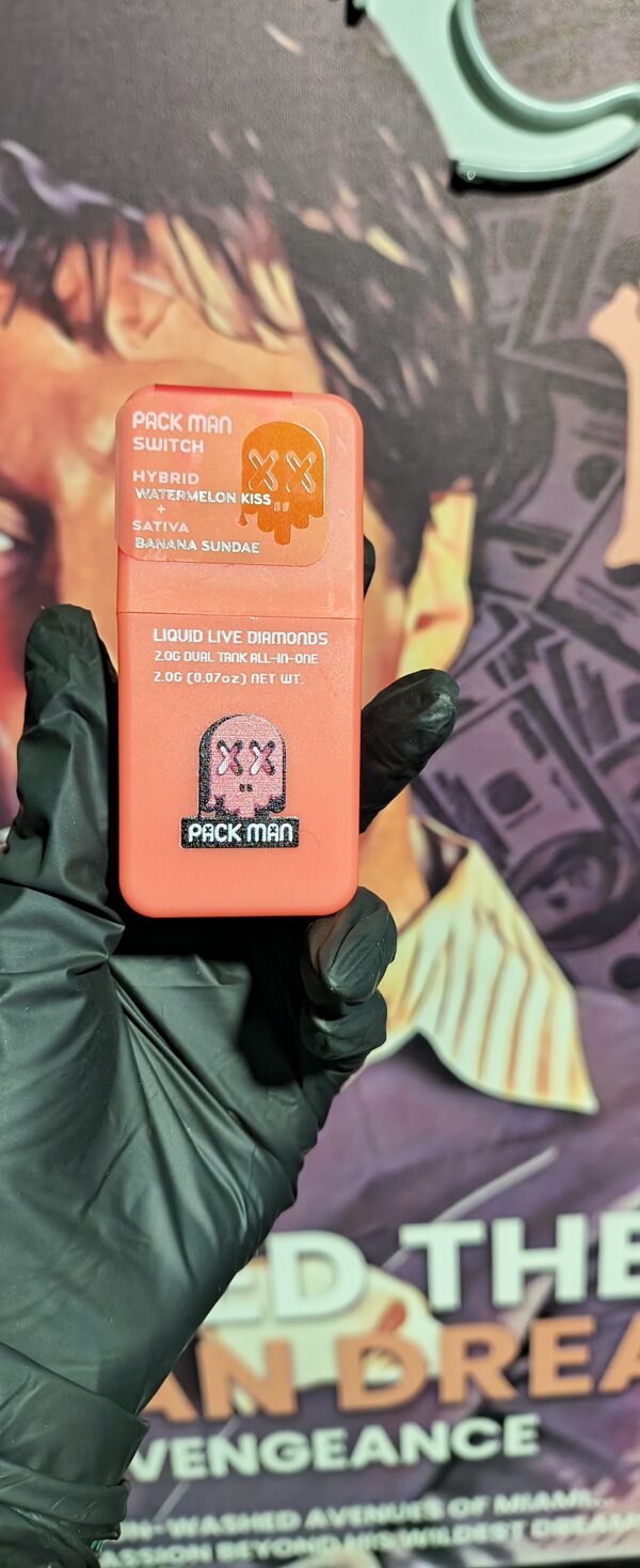 PACK MAN SWITCH WATERMELON KISS & BANANA SUNDAE (HYBRID & SATIVA) 2gr