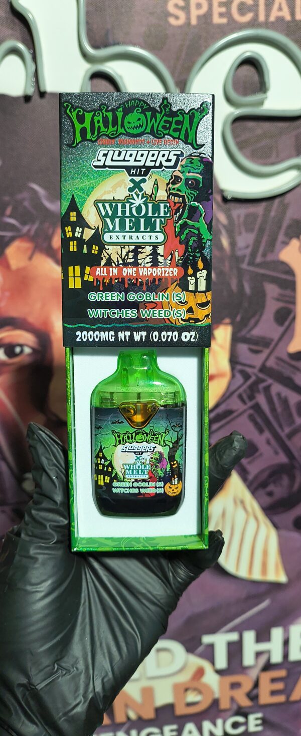 SLUGGERS X HALLOWEEN GREEN GOBLIN & WITCHES WEED (SATIVA & SATIVA) 2gr