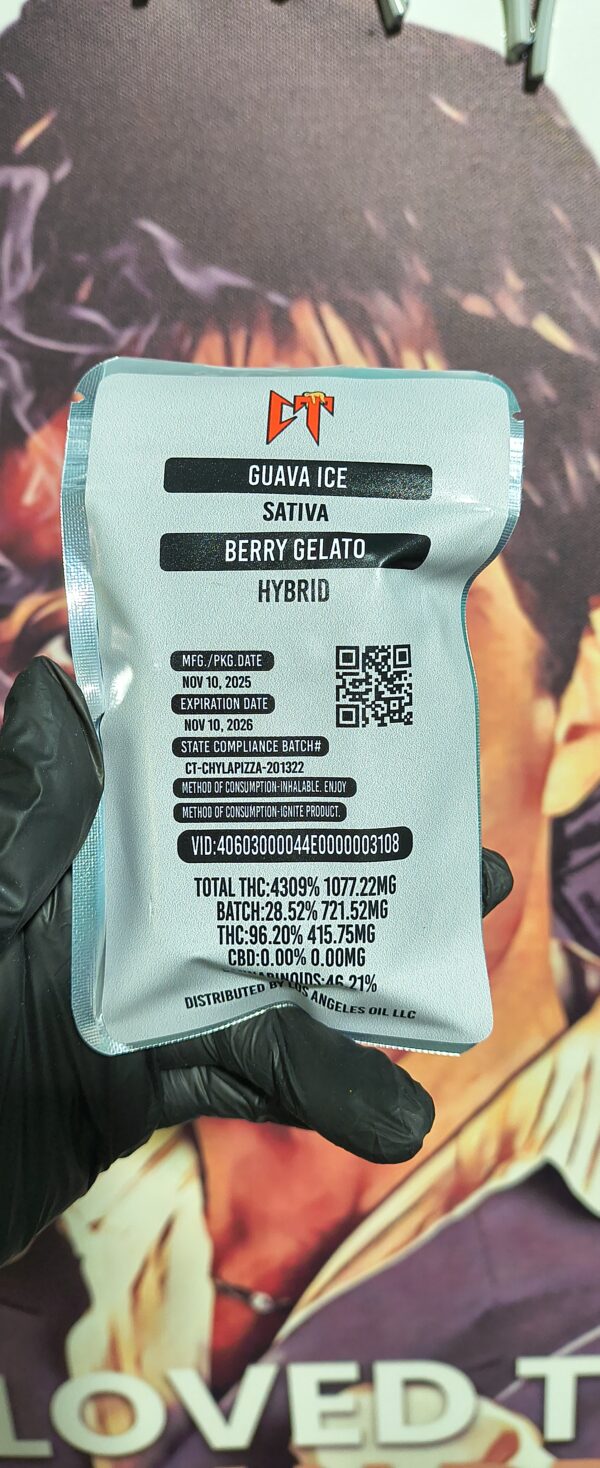 CT GUAVA ICE & BERRY GELATO (SATIVA & HYBRID) 3gr