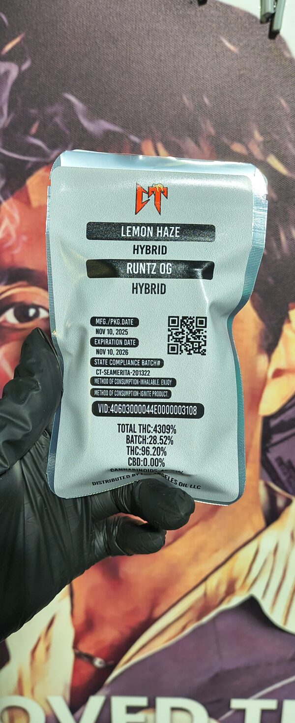 CT LEMON HAZE & RUNTZ OG (HYBRID & HYBRID) 3gr
