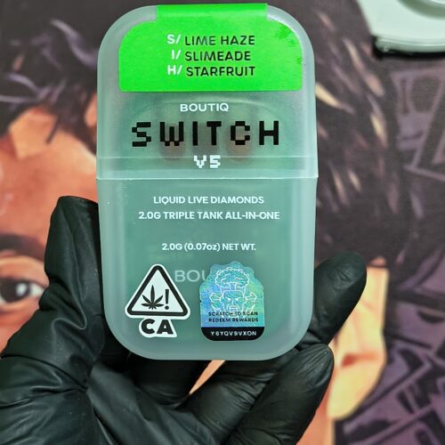 LIME HAZE 1 BOUTIQ SWITCH V2 LIME HAZE, SLIMEADE & STARFRUIT (SATIVA, INDICA & HYBRID) 2gr