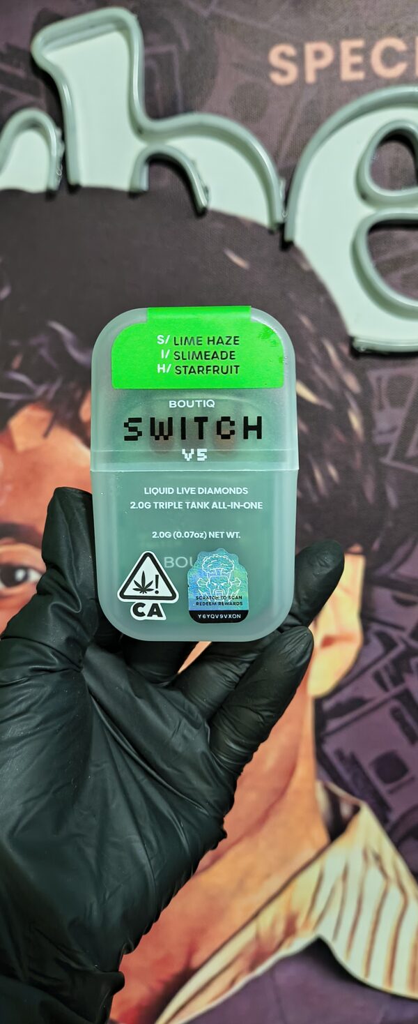 BOUTIQ SWITCH V2 LIME HAZE, SLIMEADE & STARFRUIT (SATIVA, INDICA & HYBRID) 2gr