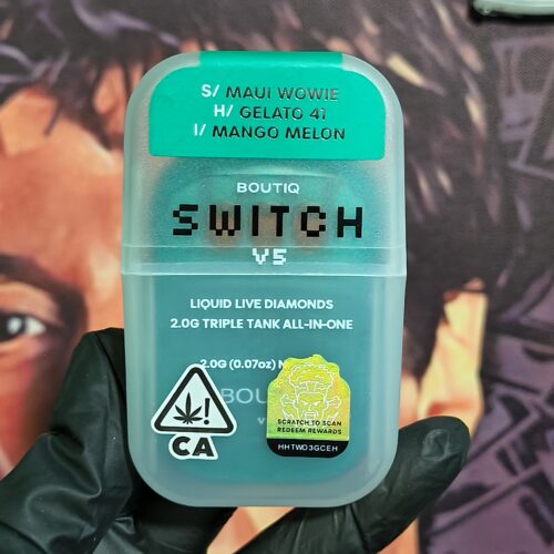 BOUTIQ SWITCH V2 MAUI WOWIE, GELATO 41 & MANGO MELON (SATIVA, IHYBRID & INDICA) 2gr