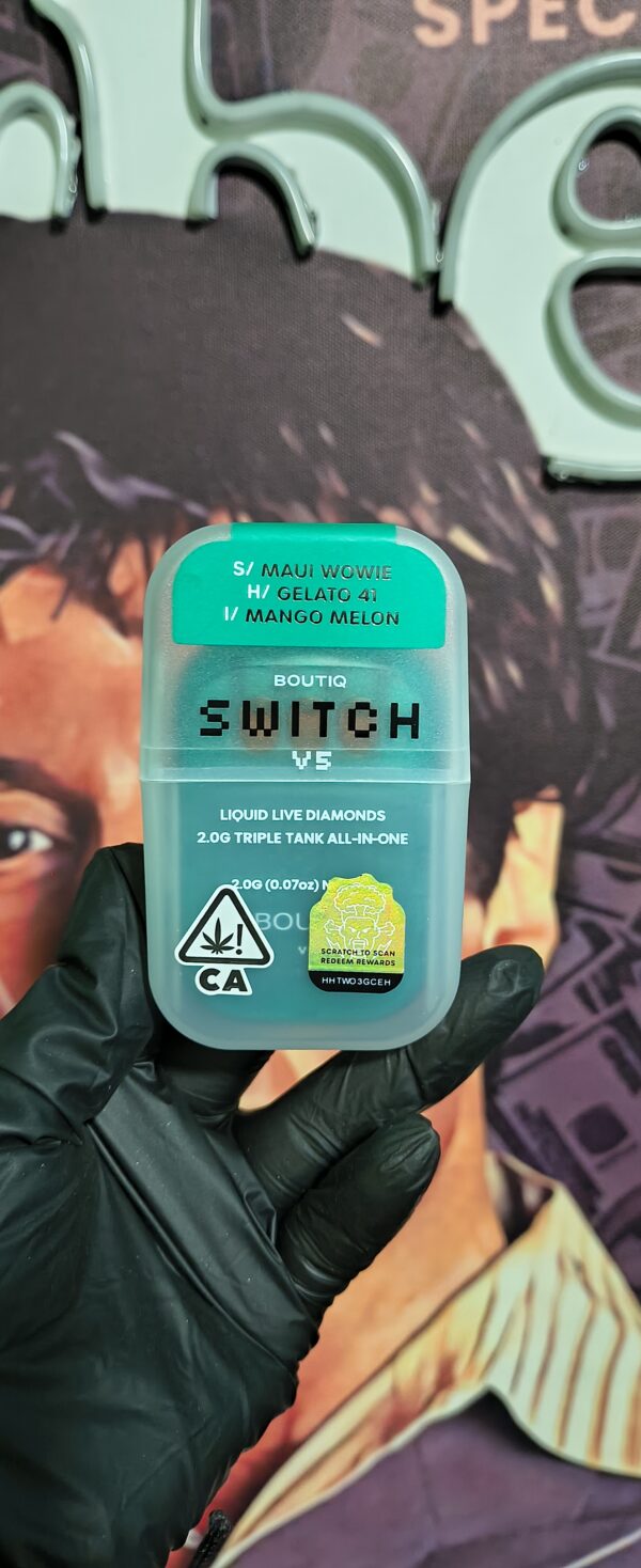MAUI WOWIE 1 BOUTIQ SWITCH V2 MAUI WOWIE, GELATO 41 & MANGO MELON (SATIVA, IHYBRID & INDICA) 2gr