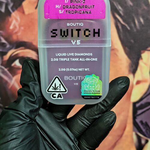 BOUTIQ SWITCH V2 PINK-Z, ORAGONFRUIT & TROPICANA (INDICA, HYBRID & SATIVA) 2gr