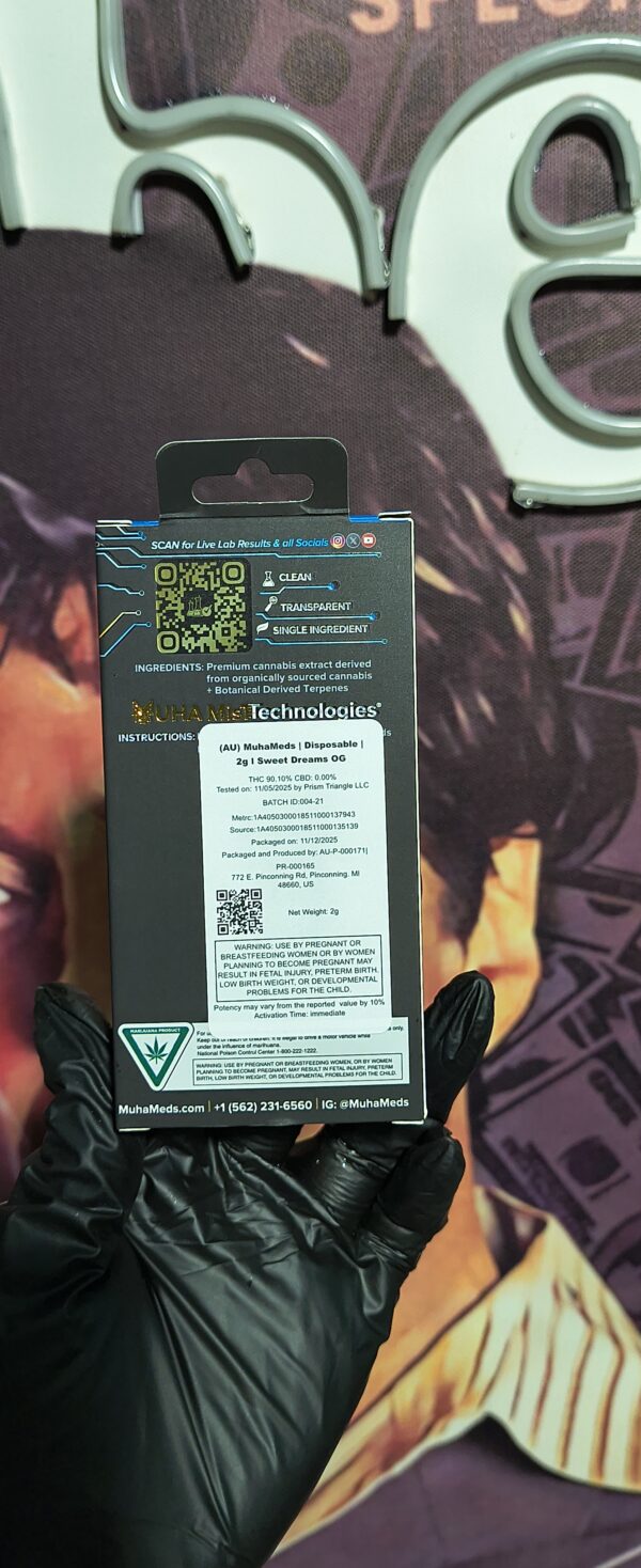 SWEET DREAMS 2 MUHA MEDS V4 SWEET DREAMS OG (INDICA) 2gr