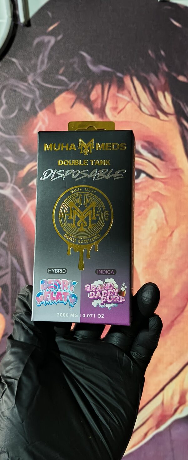 MUHA MEDS DUAL V2 BERRY GELATO & GRAND DADDY PURP (HYBRID & INDICA) 2gr