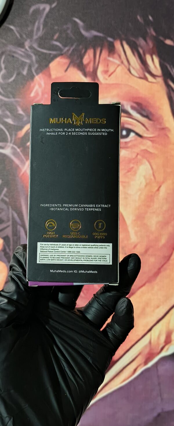 MUHA MEDS DUAL V2 BERRY GELATO & GRAND DADDY PURP (HYBRID & INDICA) 2gr