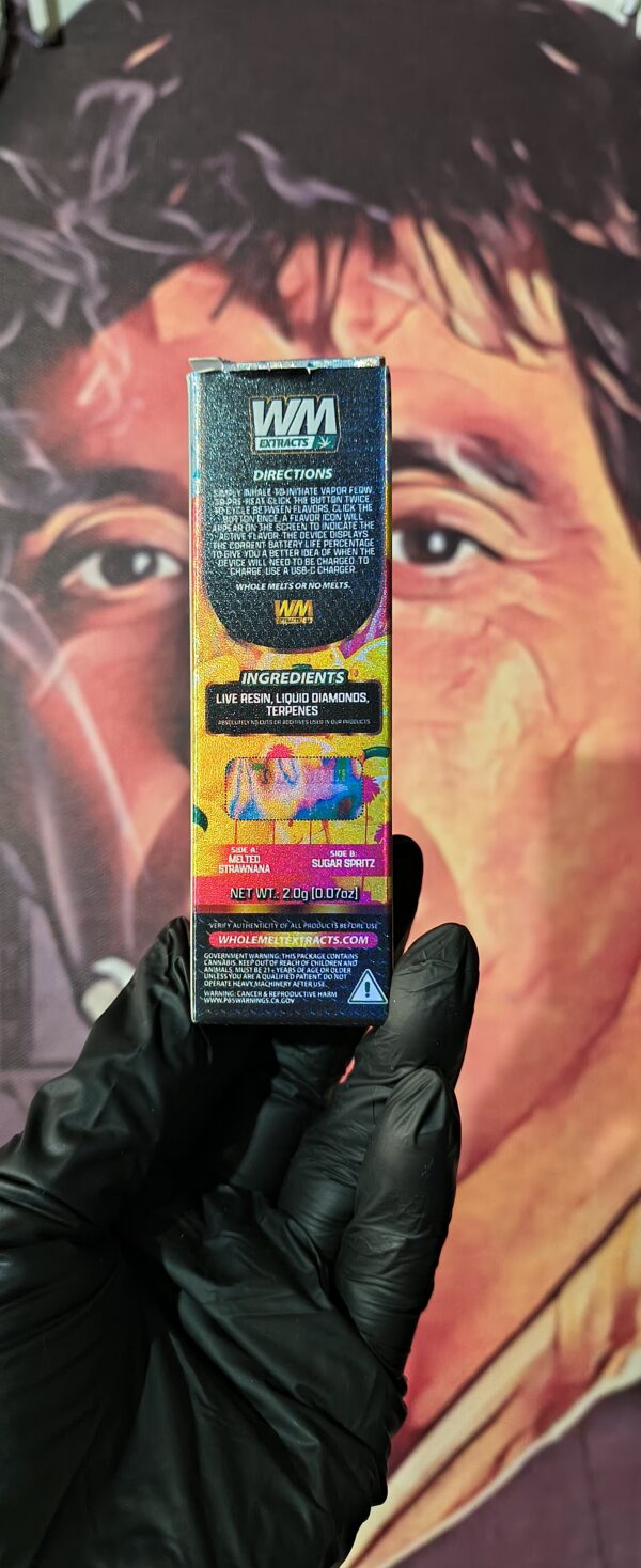 WHOLE MELT SUGAR SPRITZ & MELTED STRAWNANA (SATIVA & SATIVA) 2gr