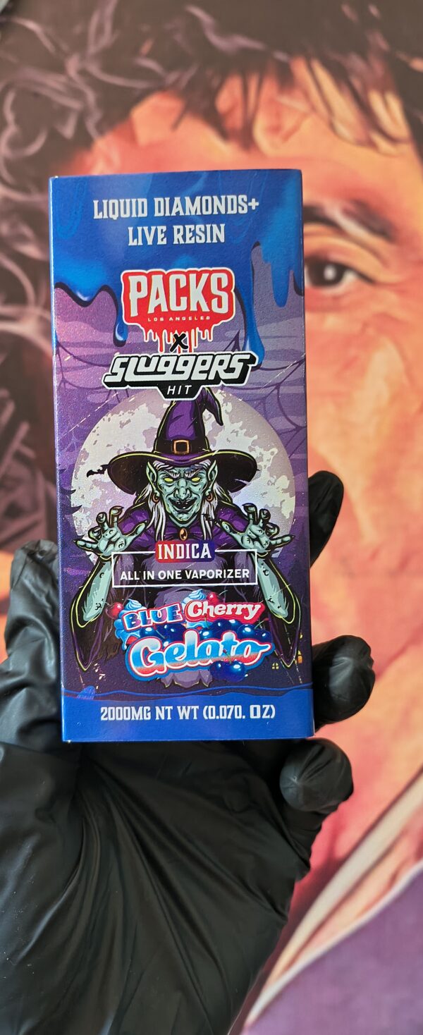BLUE CHERRY GELATO 1 PACKS X SLUGGERS BLUE CHERRY GELATO (INDICA) 2gr