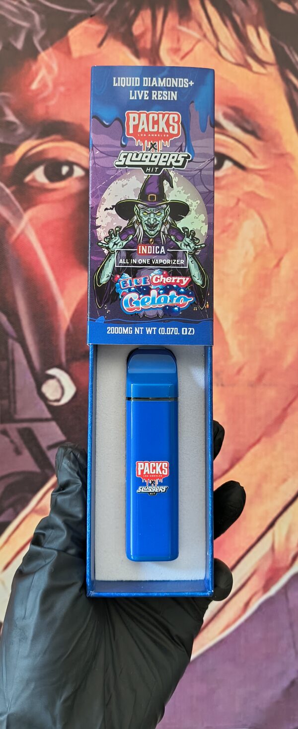 BLUE CHERRY GELATO 3 PACKS X SLUGGERS BLUE CHERRY GELATO (INDICA) 2gr