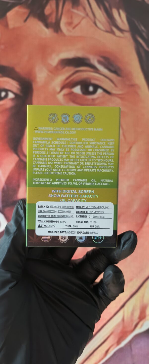 JACK THE RIPPER 2 JEETER JUICE V4 JACK THE RIPPER (SATIVA) 2gr