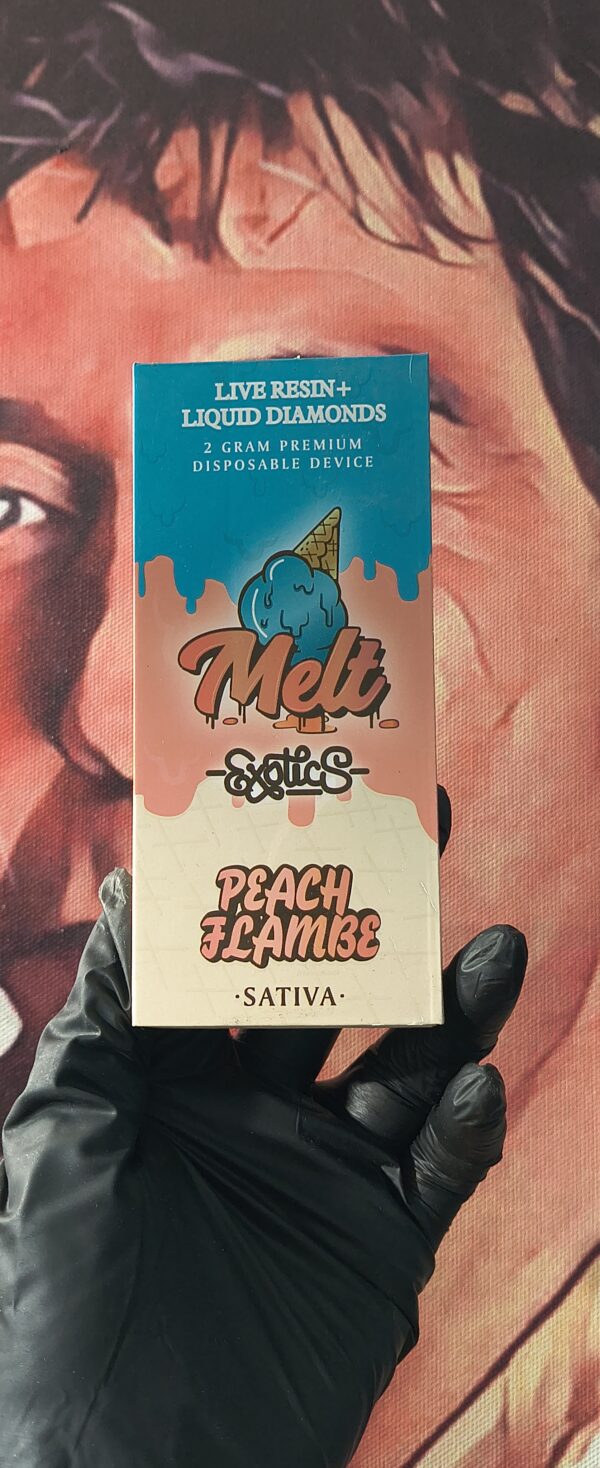 PEACH FLAMBE 1 MELT EXOTICS PEACH FLAMBE (SATIVA) 2gr