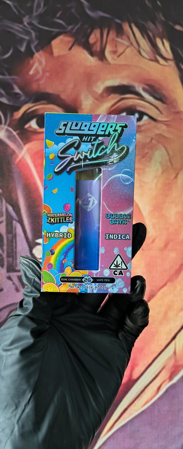SLUGGERS DUAL WATERMELON ZKITTLES & BUBBLE BATH (HYBRID & INDICA) 2gr