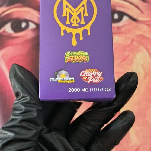 MUHA MEDS TRIPLE GREEN APPLE ELIXIR & PLATINUM PINEAPPLE & CHERRY PIE (INDICA & SATIVA & HYBRID) 2gr