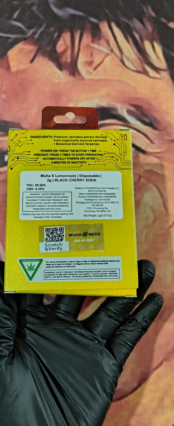 BLACK CHERRY SODA 2 MUHA MEDS GALLETA BLACK CHERRY SODA (INDICA) 2gr