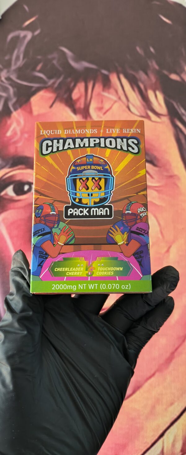 PACK MAN NFL CHEERLEADER CHERRY & TOUCHDOWN COOKIES  (HYBRID & INDICA) 2gr