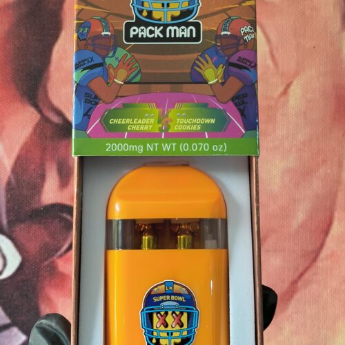 PACK MAN NFL CHEERLEADER CHERRY & TOUCHDOWN COOKIES  (HYBRID & INDICA) 2gr