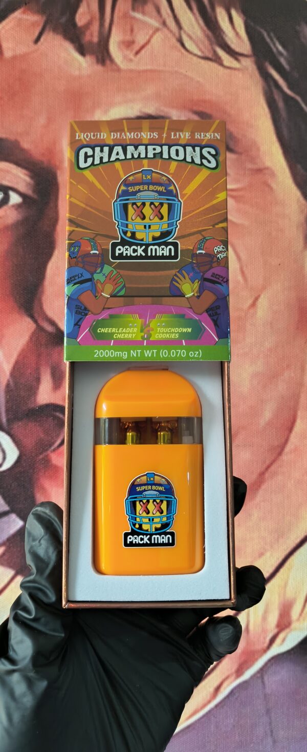 PACK MAN NFL CHEERLEADER CHERRY & TOUCHDOWN COOKIES  (HYBRID & INDICA) 2gr