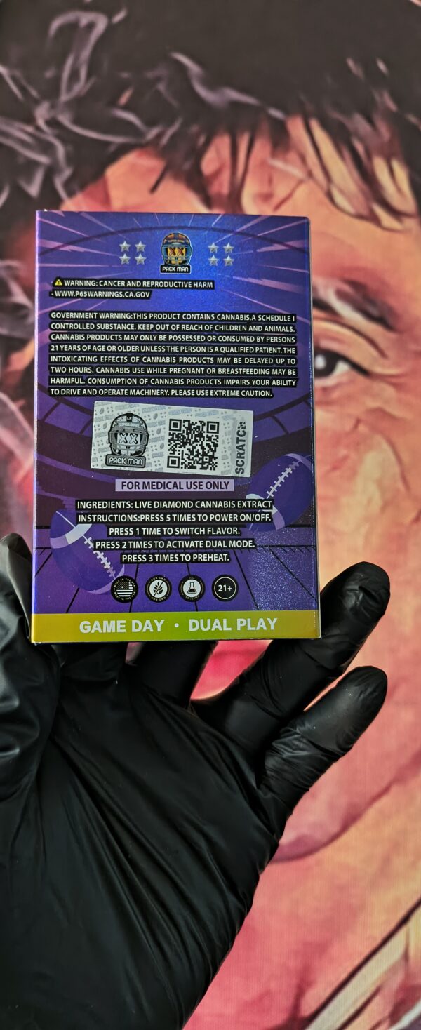 PACK MAN NFL DEFENSIVE DIESEL & GAME WINNER CAKE (HYBRID & INDICA) 2gr