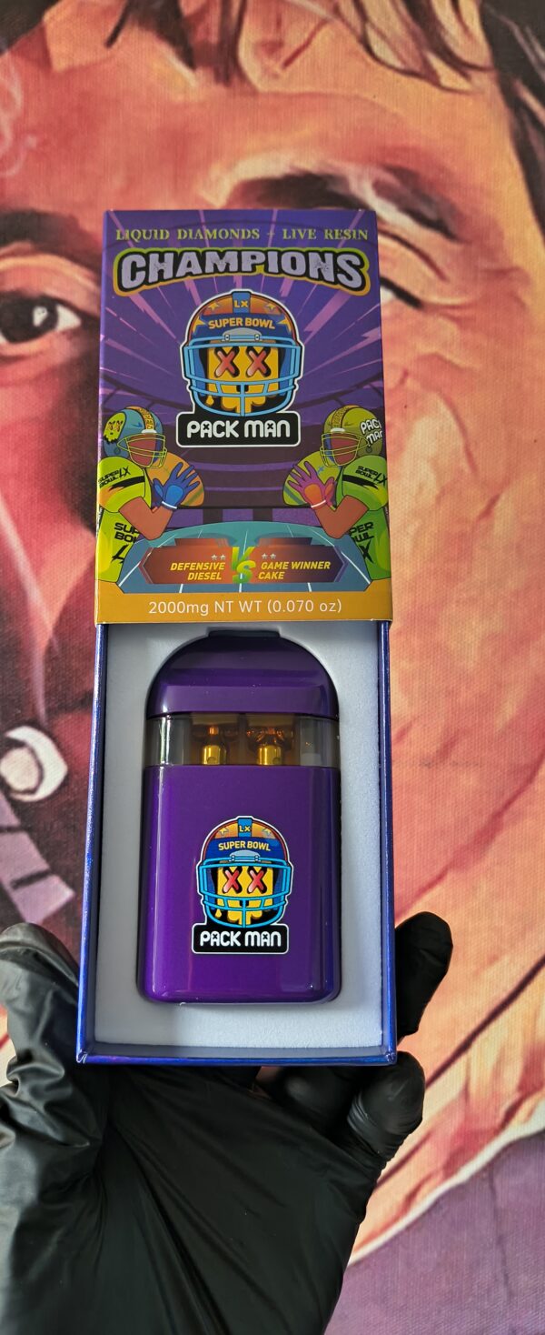 PACK MAN NFL DEFENSIVE DIESEL & GAME WINNER CAKE (HYBRID & INDICA) 2gr