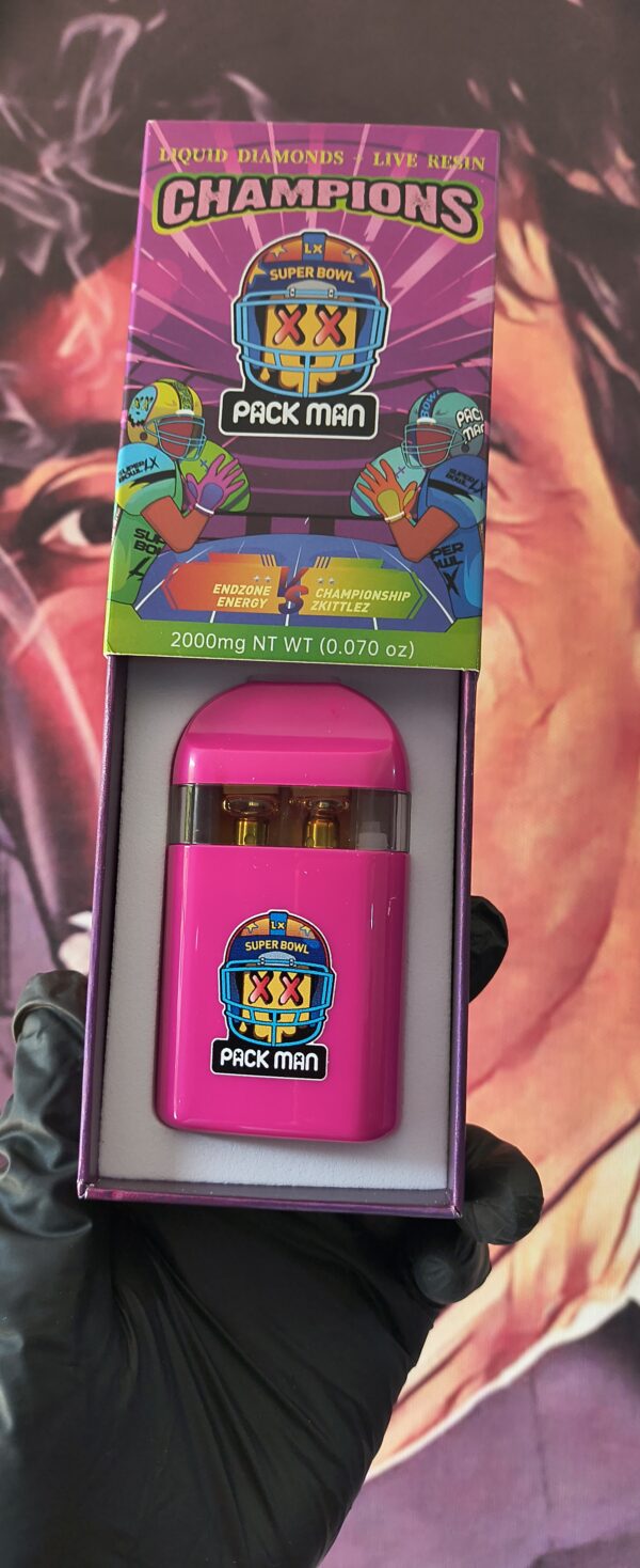 PACK MAN NFL ENDZONE ENERGY & CHAMPIONSHIP ZKITTLEZ (HYBRID & SATIVA) 2gr