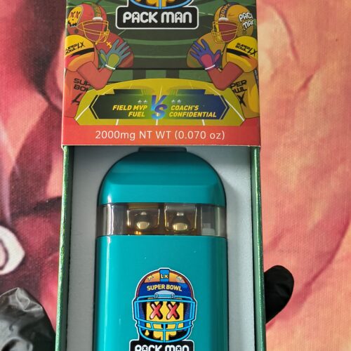 PACK MAN NFL FIELD MVP FUEL & COACH`S CONFIDENTIAL (INDICA & SATIVA) 2gr