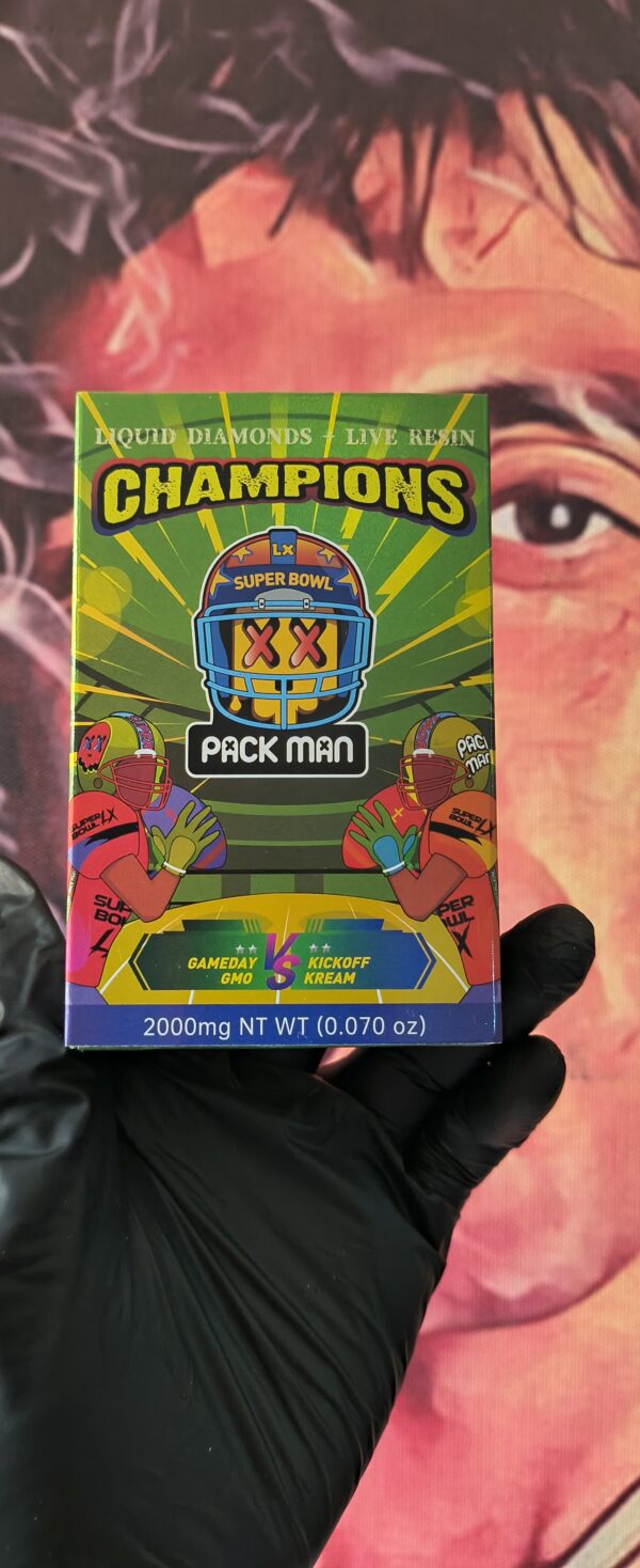 PACK MAN NFL GAMEDAY GMO & KICROFF KREAM (INDICA & INDICA) 2gr