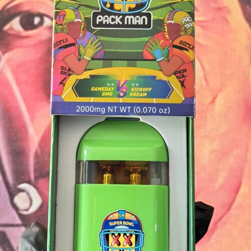 PACK MAN NFL GAMEDAY GMO & KICROFF KREAM (INDICA & INDICA) 2gr