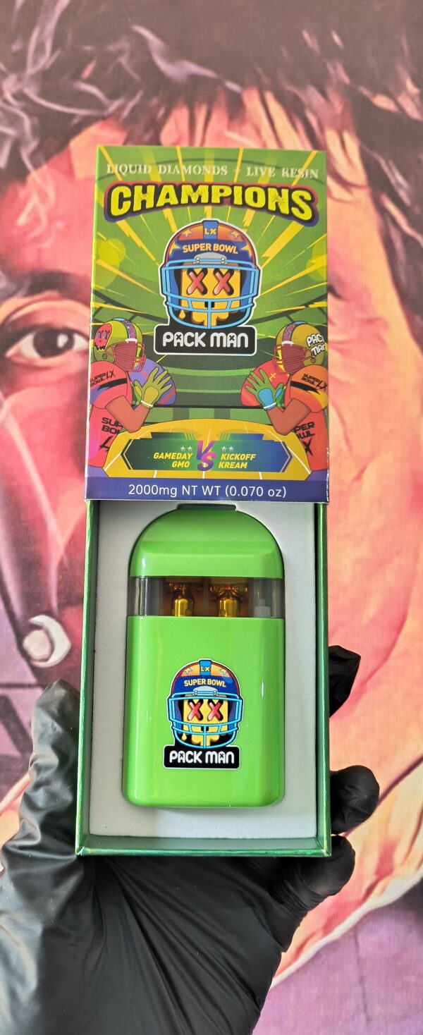 PACK MAN NFL GAMEDAY GMO & KICROFF KREAM (INDICA & INDICA) 2gr