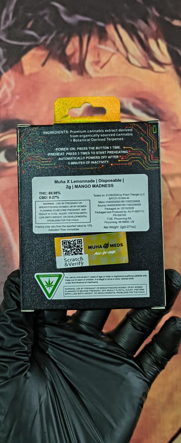 MANGO MADNESS 2 MUHA MEDS GALLETA MANGO MADNESS (HYBRID) 2gr