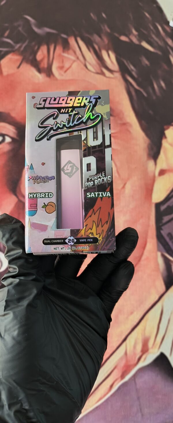 SLUGGERS DUAL PWINCESS PEACH & PURPLE POP ROCKS (HYBRID & SATIVA) 2gr