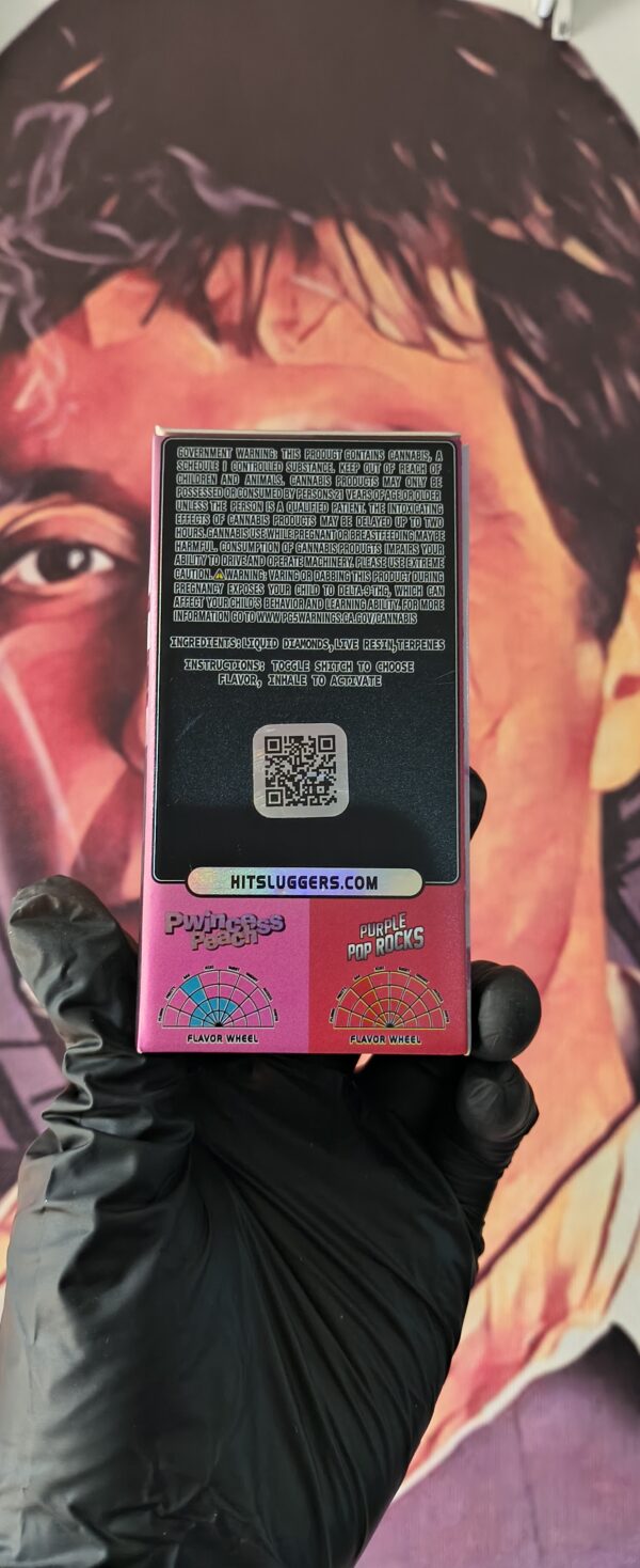 SLUGGERS DUAL PWINCESS PEACH & PURPLE POP ROCKS (HYBRID & SATIVA) 2gr