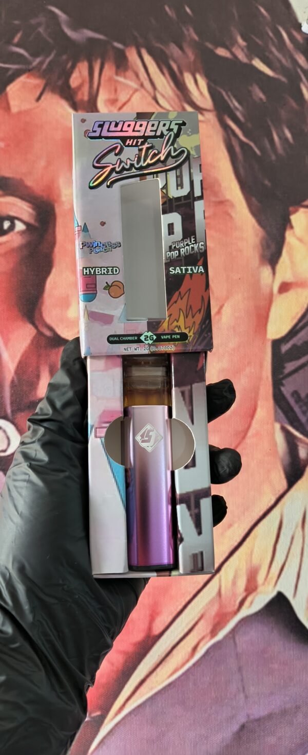 SLUGGERS DUAL PWINCESS PEACH & PURPLE POP ROCKS (HYBRID & SATIVA) 2gr