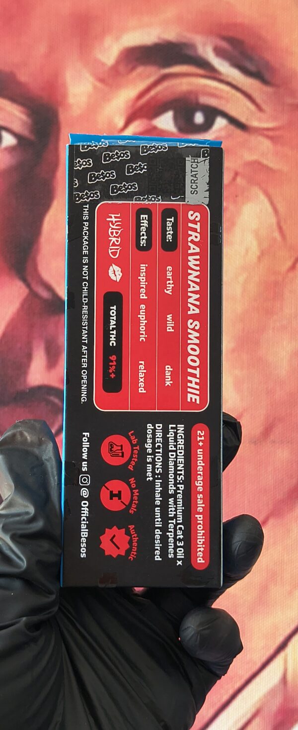 STRAWNANA SMOOTHIE 2 BESOS AZUL STRAWNANA SMOOTHIE (HYBRID) 2gr