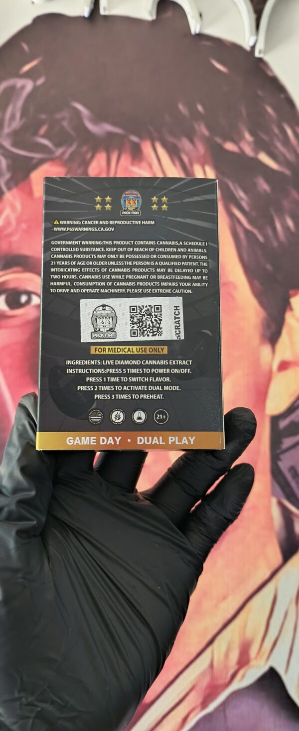 PACK MAN NFL SUPER BOWL SUNDAE & HAIL MARY DIESEL (SATIVA & HYBRID) 2gr