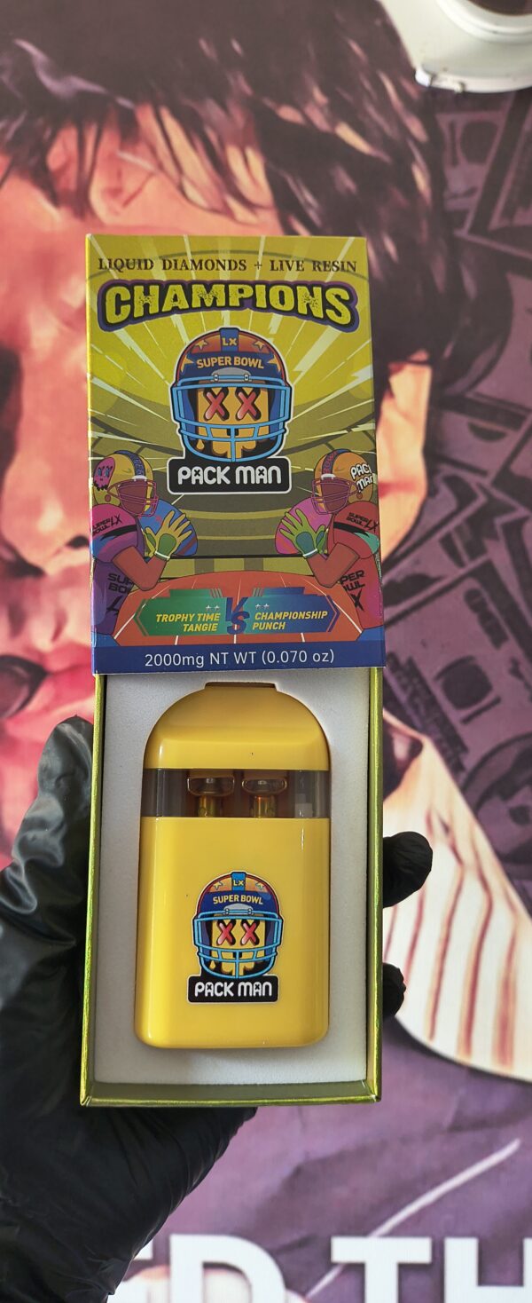 PACK MAN NFL TROPHY TIME TANGIE & CHAMPIONSHIP PUNCH (INDICA & HYBRID) 2gr