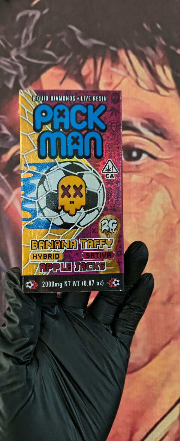 PACKMAN MUNDIALISTA BANANA TAFFY & APPLE JACKS (HYBRID & SATIVA) 2gr