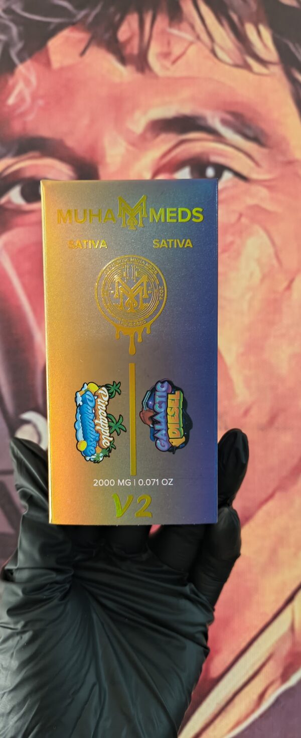 PINEAPPLE PARADISE 1 MUHA MEDS DUAL V2 PINEAPPLE PARADISE & GALACTIC DIESEL (SATIVA & SATIVA) 2gr