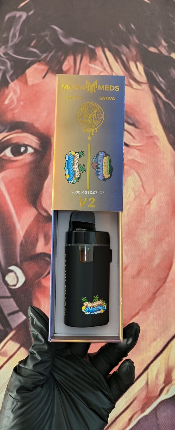 PINEAPPLE PARADISE 3 MUHA MEDS DUAL V2 PINEAPPLE PARADISE & GALACTIC DIESEL (SATIVA & SATIVA) 2gr