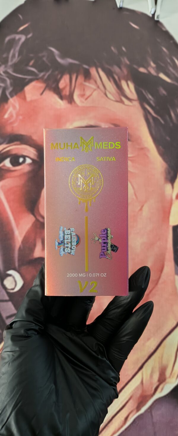 RAINBOW BELTS 1 MUHA MEDS DUAL V2 RAINBOW BELTS & PURPLE CHAMPAGNE (INDICA & SATIVA) 2gr