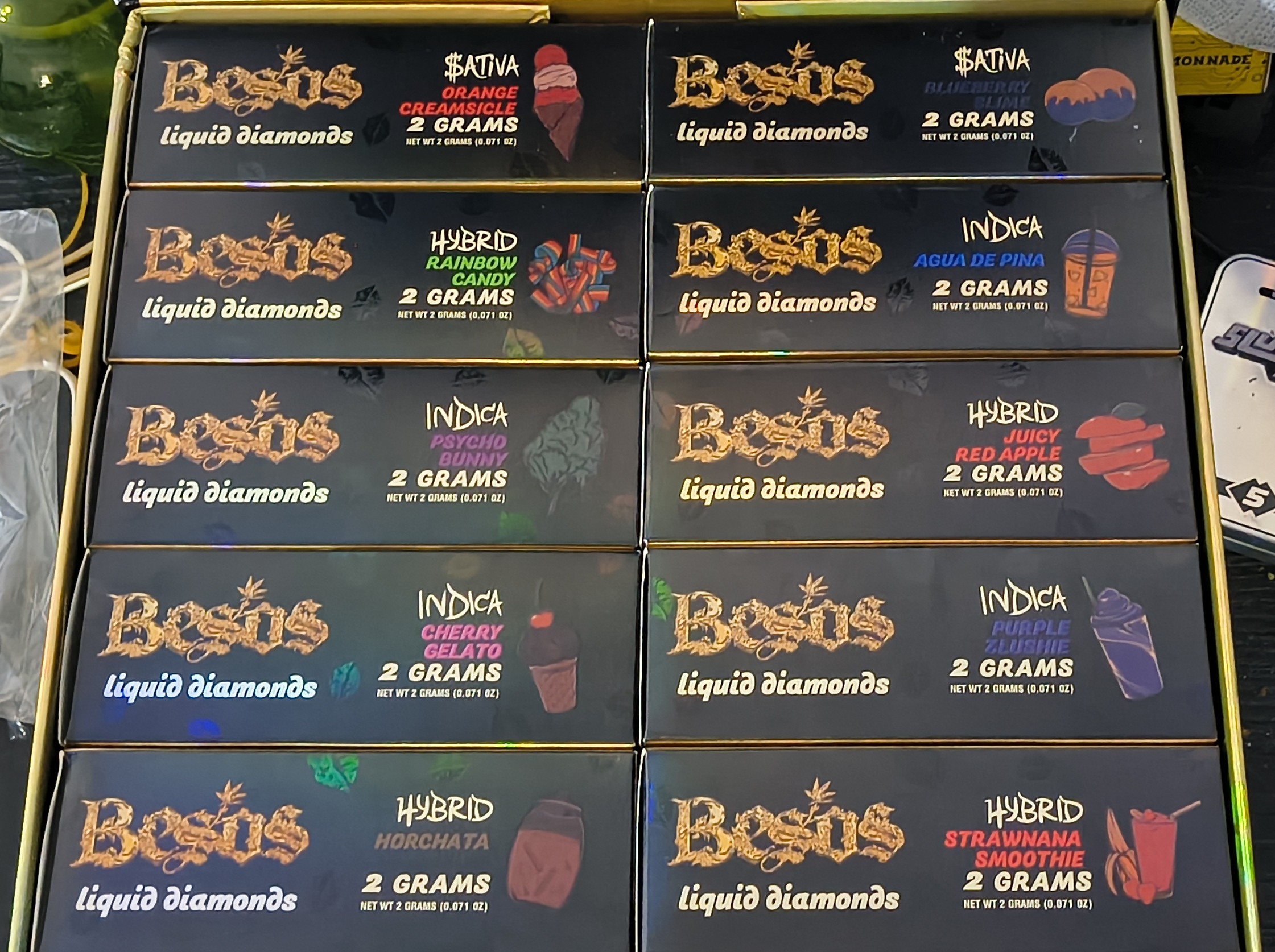 BESOS DORADOS AGUA DE PINA (INDICA) 2gr